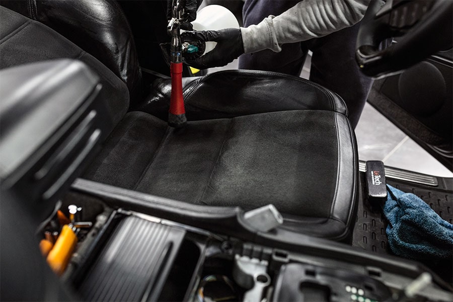 cleaning car