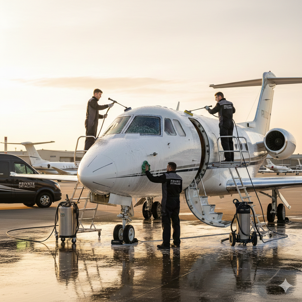 Private Jet Exterior Detailing and Professional Cleaning – AYB Detailing